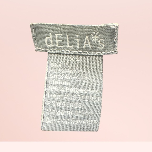 Delia’s Plaid Blazer Wool Blend Elbow Patch Academia Jacket Size XS - Picture 4 of 4